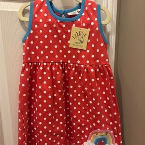 Luigi Kids Red Polka Dot Dress